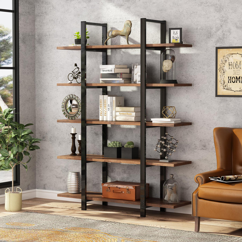 Wayfair black bookshelf sales